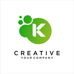 Letter K logo icon design template elements vector