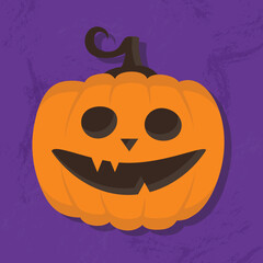 Halloween pumpkin. Icon. Vector illustration