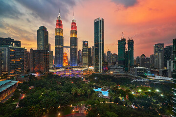 Herzen von Kuala Lumpur, Malaysia
