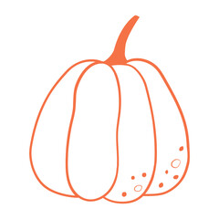 Outline pumpkin. Witchcraft and Magic mood. Halloween wizardry.