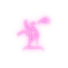 America neon icon