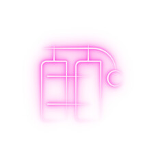 diving air tanks neon icon