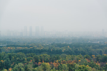 Autumn in the Kyiv city