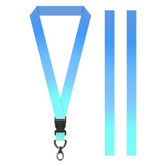 Blue Line Lanyard Template