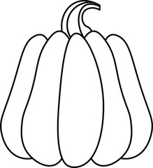 pumpkin design illustration isolated on transparent background 