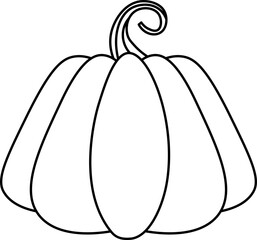 pumpkin design illustration isolated on transparent background 