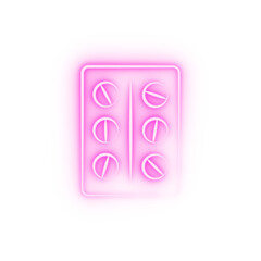 Medicine remedy concept line neon icon