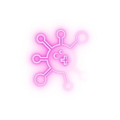 Viral neon icon