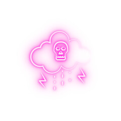 Bio weapon neon icon