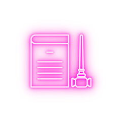 Justice gavel neon icon