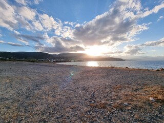 Sonnenuntergang, Kreta, Bucht