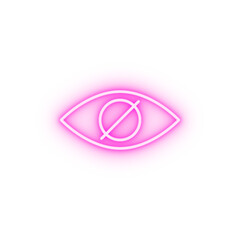 blindness neon icon