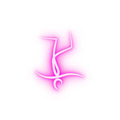 dancer neon icon