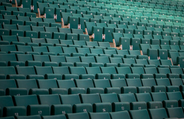 Naklejka premium Empty seats of the stadium