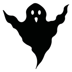 Halloween ghost vector illustration