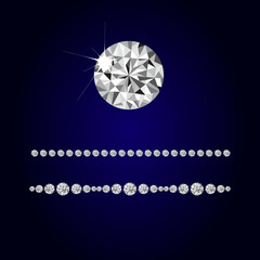 Vector brush in the form of a diamond for your design and creation of decorative elements and patterns. All parts are editable
