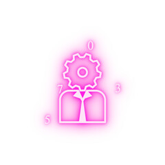 Obraz premium Development colored neon icon