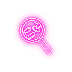 magnifier pills neon icon