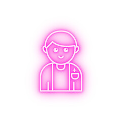 Nurse neon icon