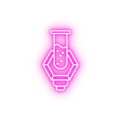 artificial intelligence medicine concept line neon icon