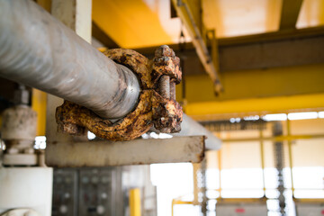 corrosion on nut Locking duplex pipe joints instead of welding for use in oil and gas applications...