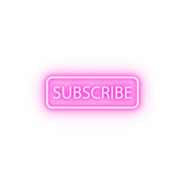 subscription neon icon