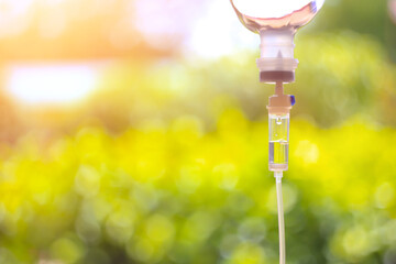 Chemotherapy and iv drip vitamin medical care.	