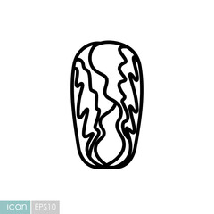 Chinese cabbage isolated vector icon