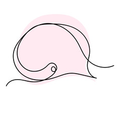 abstract speech bubble shape