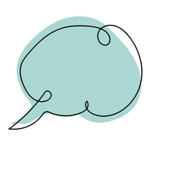 abstract speech bubble shape