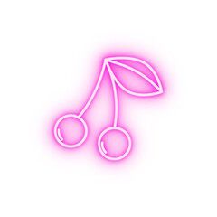 Vector Cherry neon icon