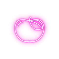 Vector Apple neon icon