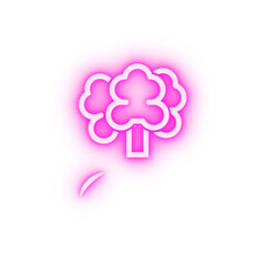 Vector Radish neon icon