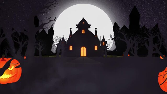 Halloween Background 4K animation V2
