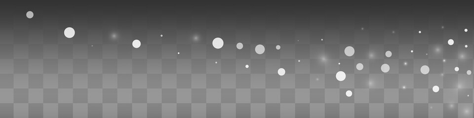 Silver Snow Vector Transparent Panoramic