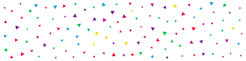 Color Elements Celebration Vector White Panoramic