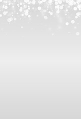 Gray Snowflake Vector Grey Background. Xmas