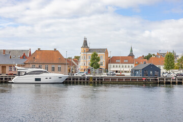 Fototapeta na wymiar Svendborg is the second largest city on Fyn in Denmark,.Denmark,Europe