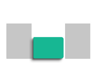 Minimal letterhead with diary stationary mockup