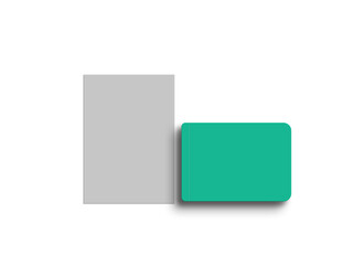 Minimal letterhead with diary stationary mockup