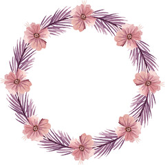 Obraz premium watercolor floral design hard drawn 