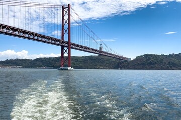 Bridge of 25th April in Lisbon