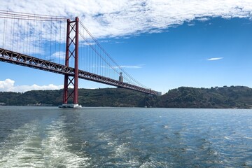 Bridge of 25th April in Lisbon
