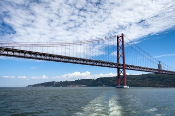 Bridge of 25th April in Lisbon