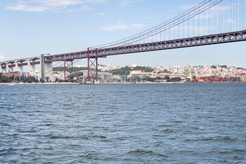 Bridge of 25th April in Lisbon
