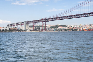Bridge of 25th April in Lisbon