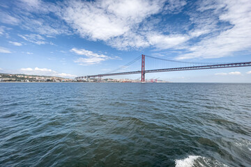 Bridge of 25th April in Lisbon