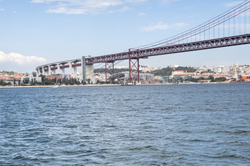 Bridge of 25th April in Lisbon