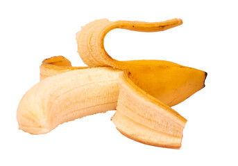 banan na przezroczystym tle, png, banan rozebrany ze skórki