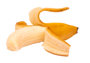 banan na przezroczystym tle, png, banan rozebrany ze skórki